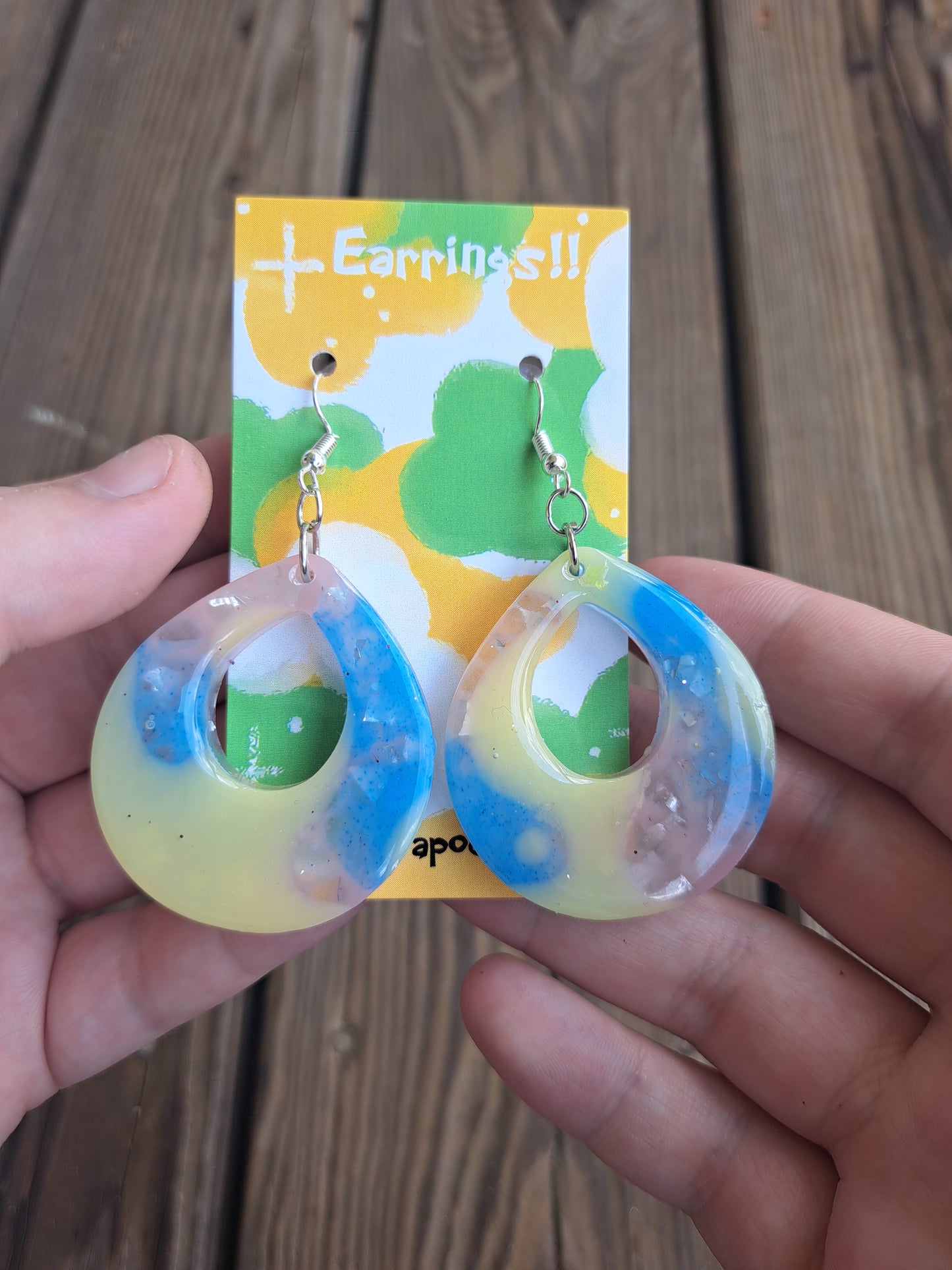 Tie-dye earrings