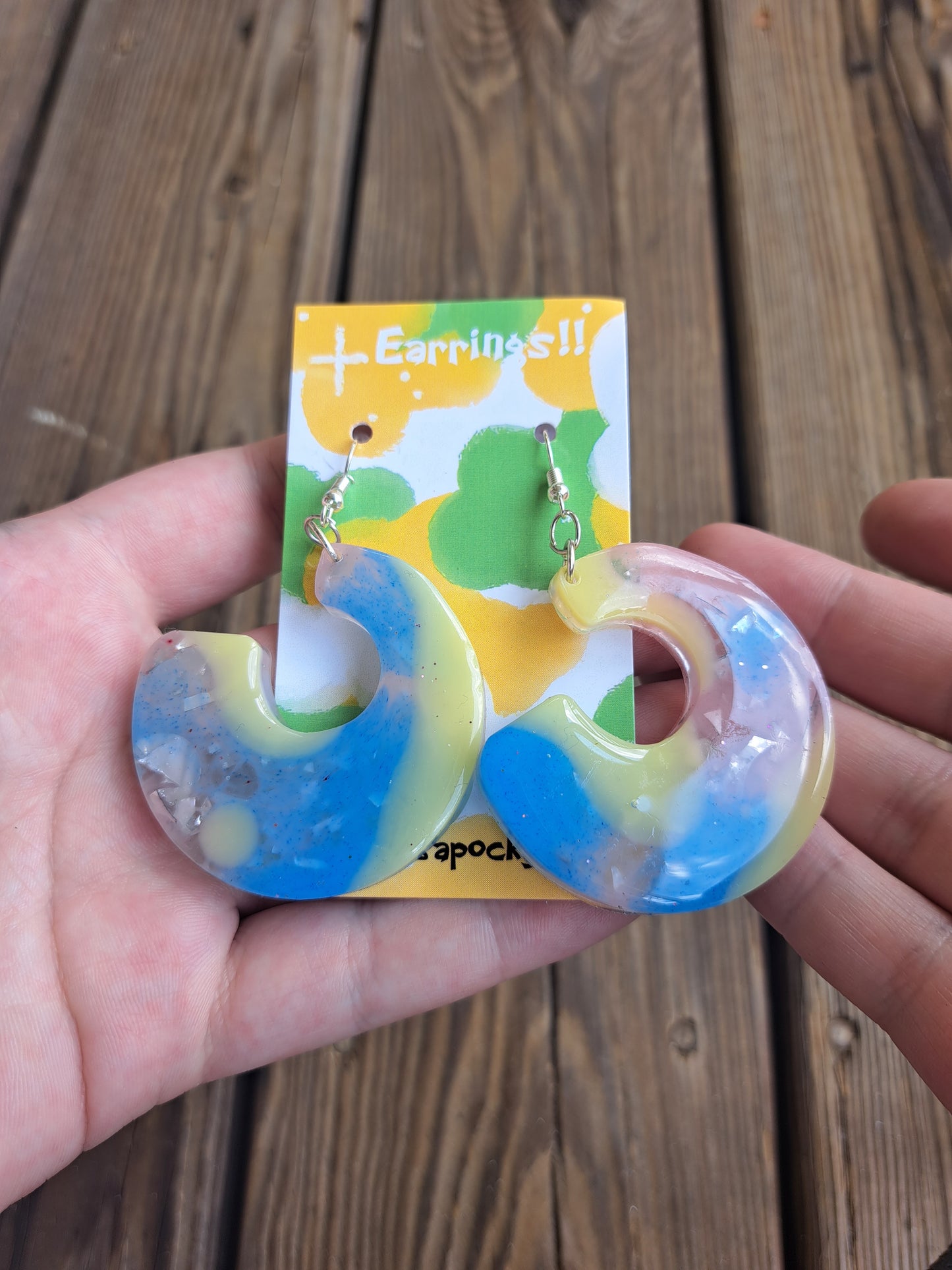 Tie-dye earrings