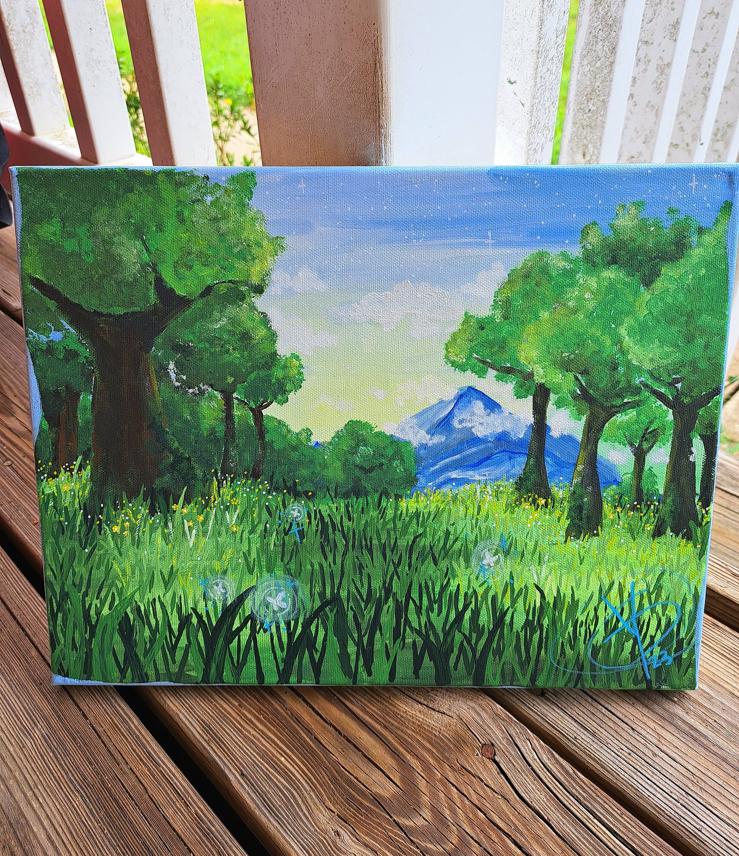 "Fairy Fields" Canvas painting