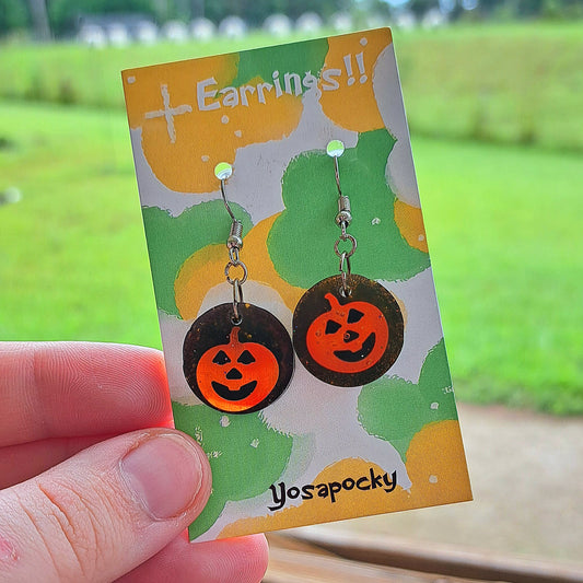 Pumpkin earrings 🎃